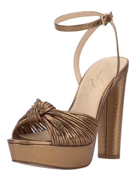 Jessica Simpson Shoes - Jessica Simpson Immie Knotted Platform Sandals Bronze
